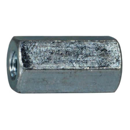 Midwest Fastener Coupling Nut, #8-32, Steel, Zinc Plated, 1/2 in Lg, 50 PK 53774